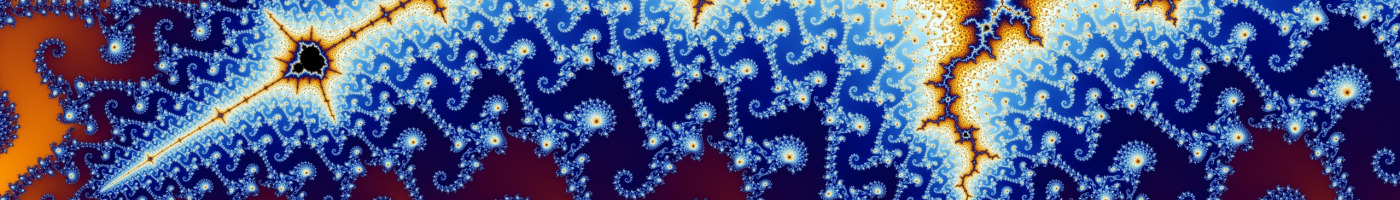Mandelbrot set (1400x200 slice)
